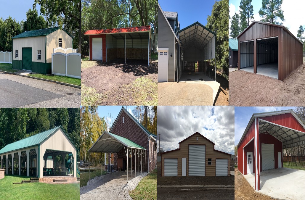 image of garage, barn, workshop, collage