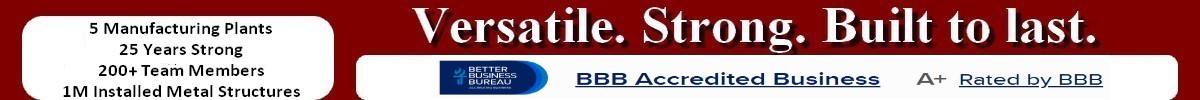 American-Steel Garages, Are Strong, Versatile, Built to Last Logo